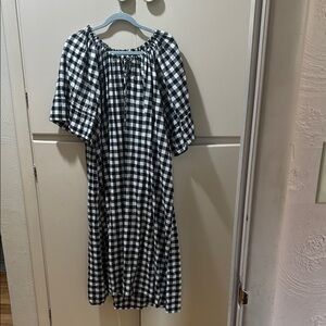 Black and White Gingham Dress